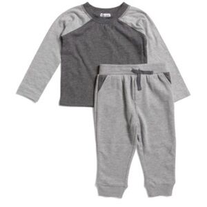 Splendid Toddler Boy Two Tone Long Sleeve Set Joggers Size 4 NWT